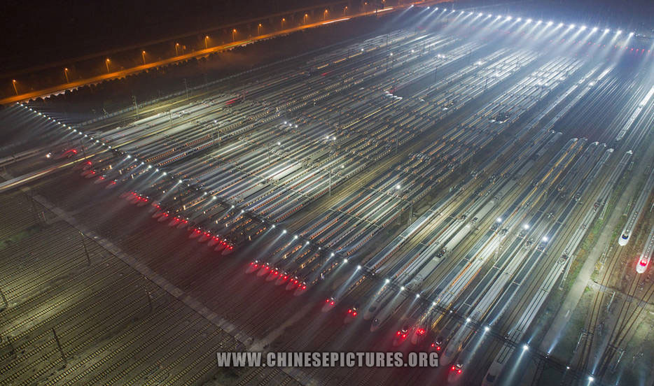 40 China High-Speed Trains Line Up